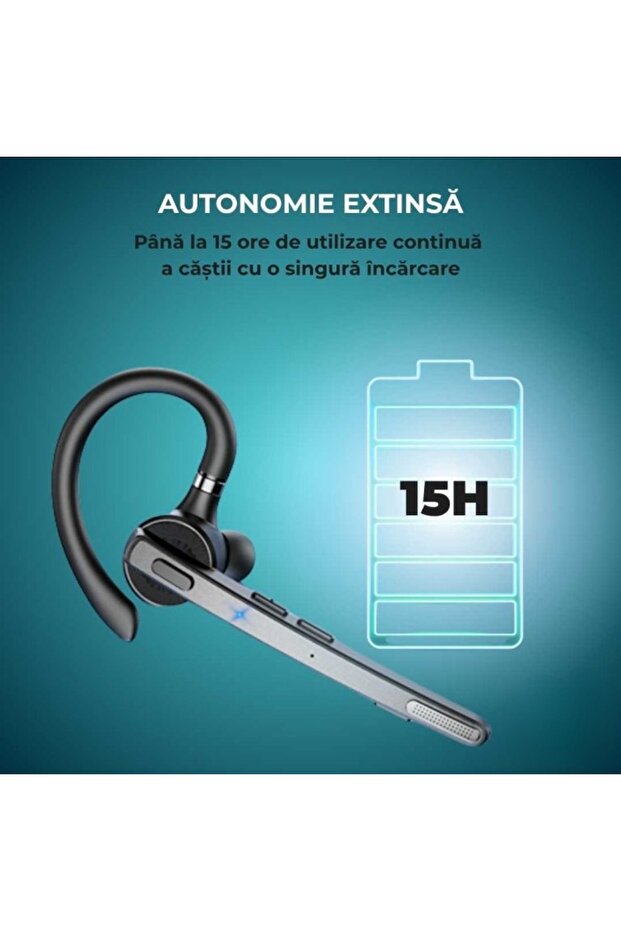 G9 Bluetooth Headset, 15-hour battery, With charging case, ENC+ CVC 8.0 noise cancellation, Mute button - 2