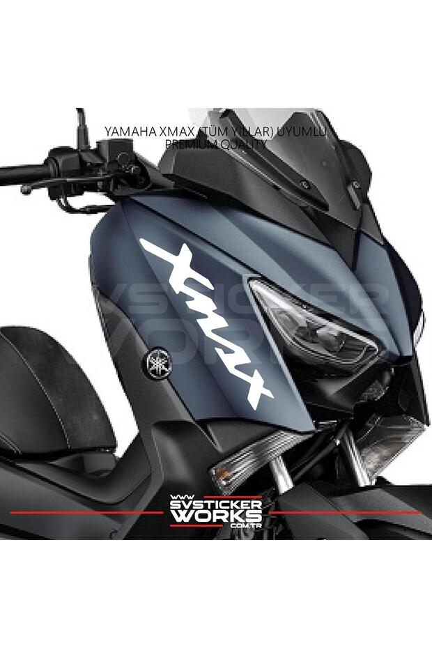 ملصق مكتوب عليه YAMAHA XMAX، ملصق مكتوب عليه نص على الجانب، ملصق مزدوج