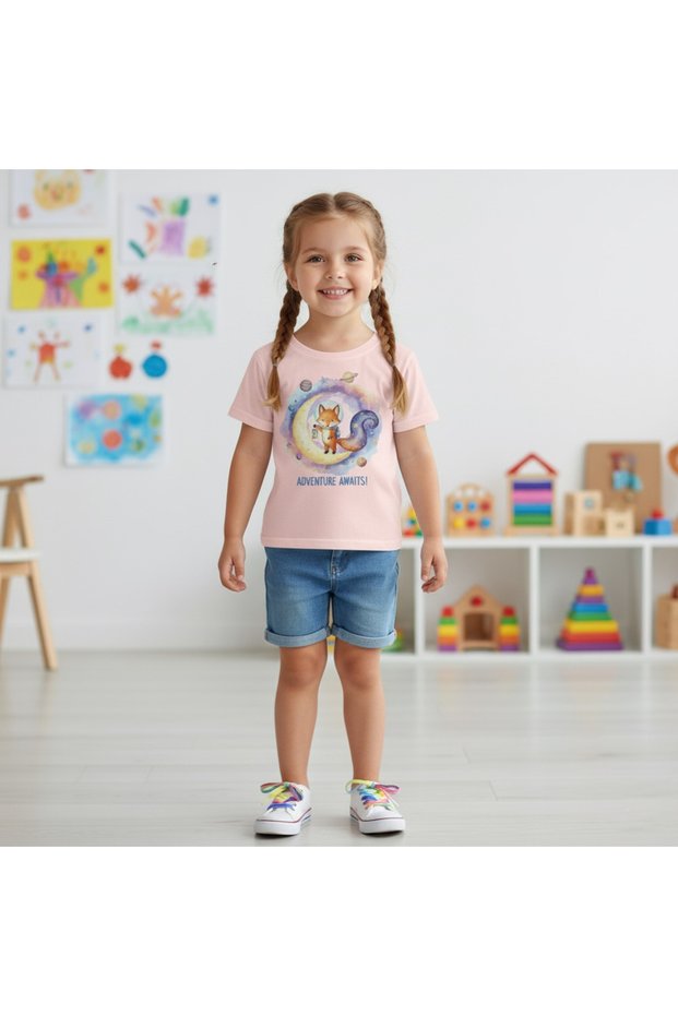 Cosmic Cup Printed Kids T-Shirt