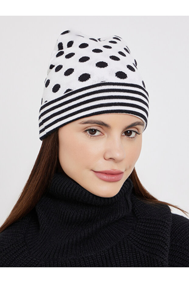قبعة بنمط نقاط البولكا - 2