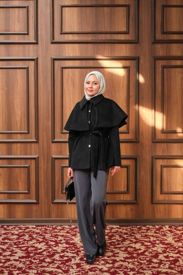 Kuşaklı Bebe Yaka Panço - 2