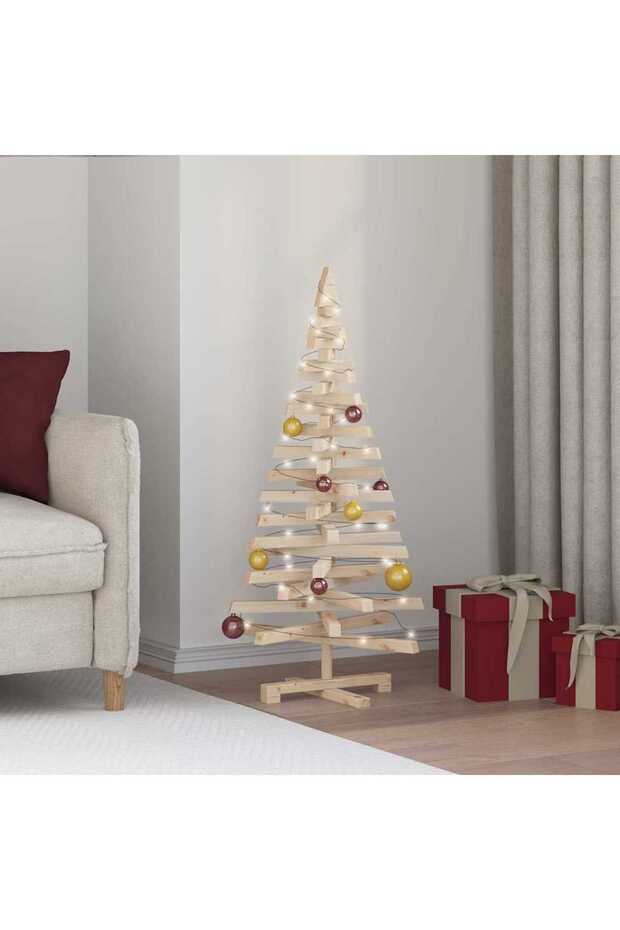 Christmas Trees with Stand Natural 120 cm Solid pine wood