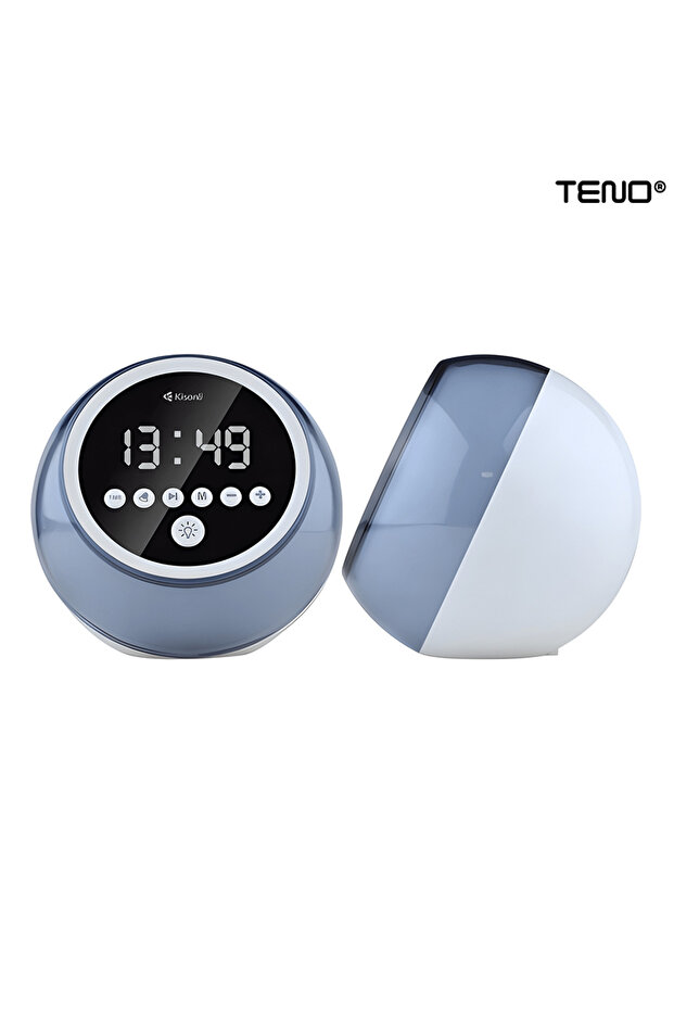 Multifunctional Alarm Clock Teno®, Bluetooth, alarm function, radio function, round - 7