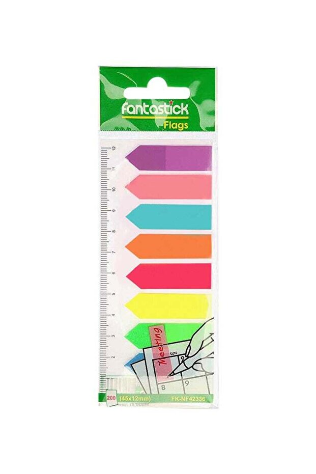 8-Color Index Flag Set,45x12mm,25 Sheets Multicolour