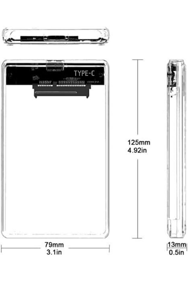 ZR20 2,5 İNC TYPE-C TO TYPE-C HDD CASE - 3
