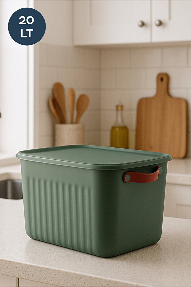 Nordic Style Multi-Purpose Large Size Organizer Box with Lid 20 Lt - 1