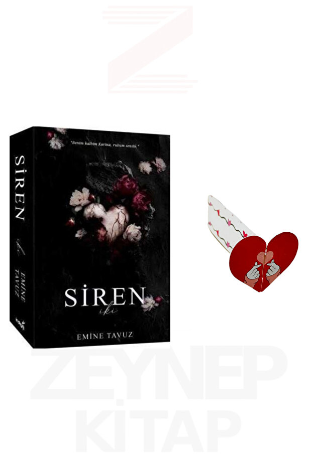 Siren 2 - Emine Tavuz (KARTONKAPAK) Özel Tasarım Kalp Ayraç Hediye