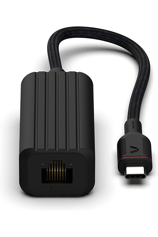 USB-C TO NETWORK ADAPTER 1GBPS BLACK, 1x Network (up to 1 Gbit/s*) - 2
