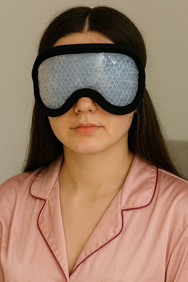 Black Color Cold Compress Gel Cold Hot Compress Gel for Reducing Dark Circles under Eyes