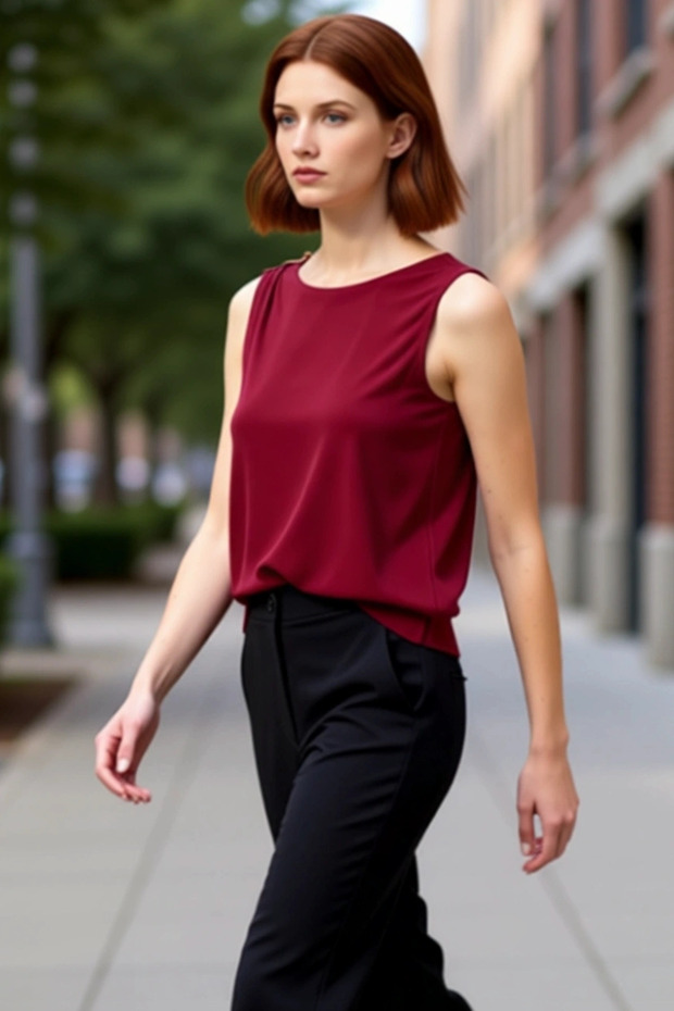 Women's Fitted Crew Neck Knitted Blouse Accessory Detailed Casual Stylish Look Zarifane Design