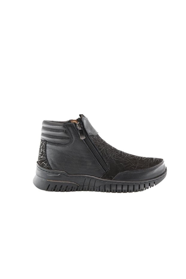 42753 Genuine Leather Black Women's Boots