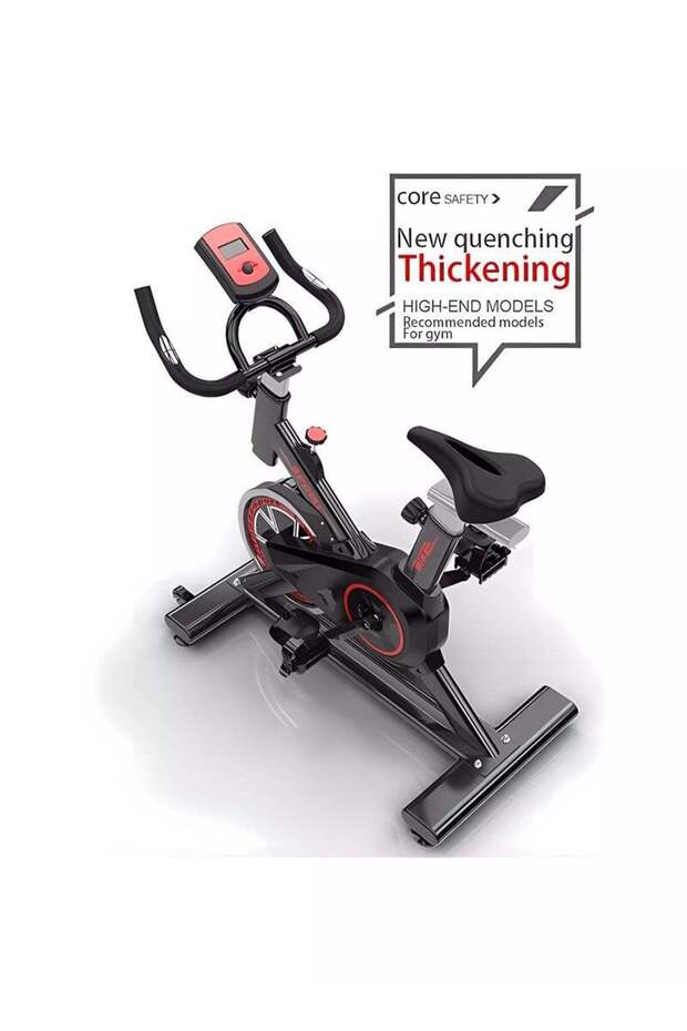 Exercise Bike, Cycle Bike with Comfortable Seat Cushion, Digital Display with Pulse, IPad Holder - 6