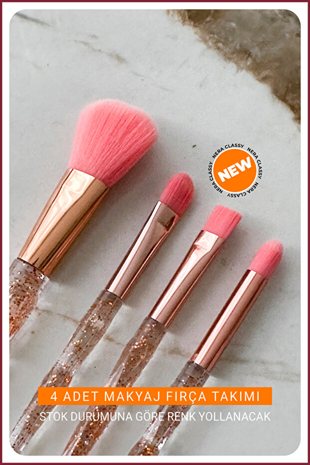 4 Piece Makeup Brush Set - 2