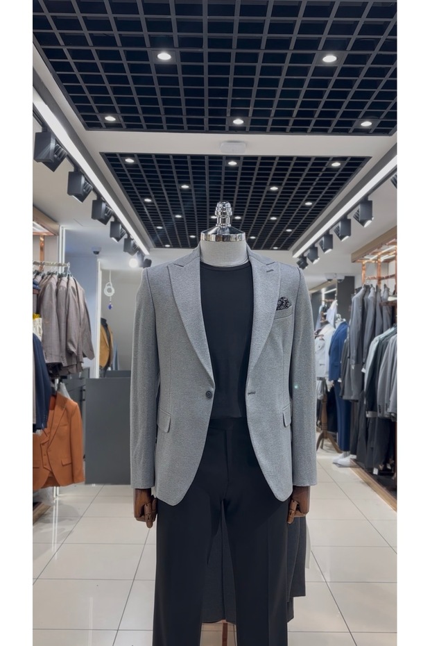 GRİ PENYE CEKET - 1