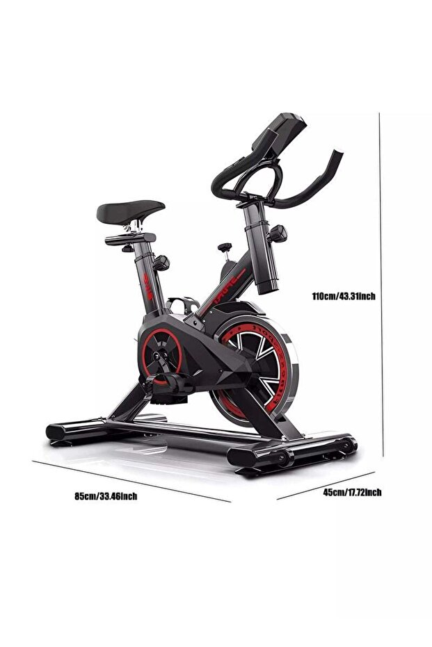 Exercise Bike, Cycle Bike with Comfortable Seat Cushion, Digital Display with Pulse, IPad Holder - 3
