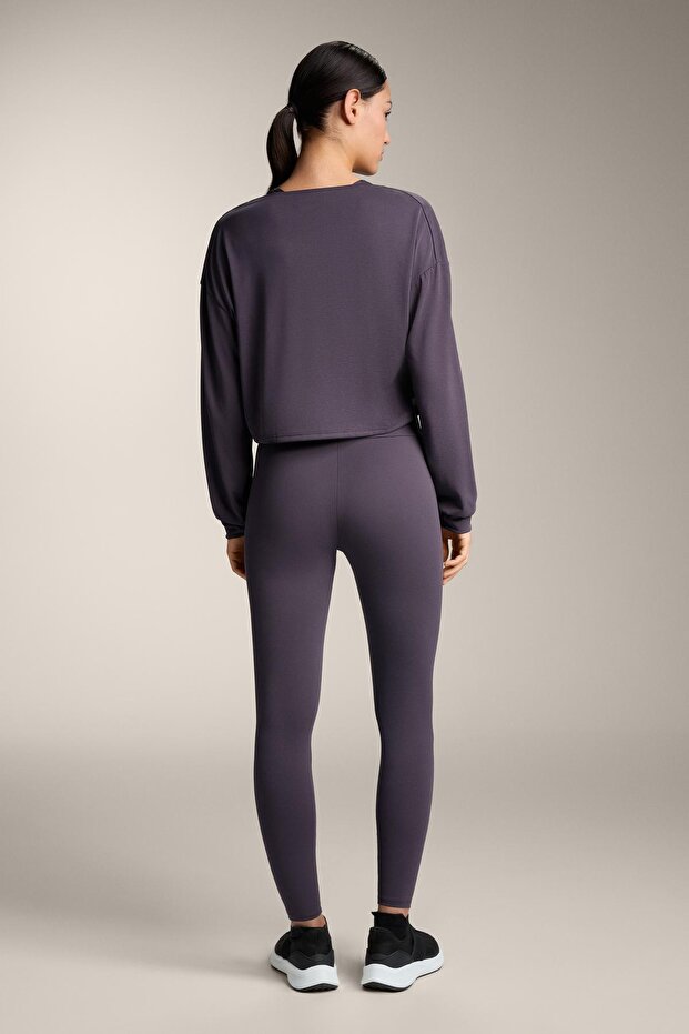 Drape yaka modal tişört - 3