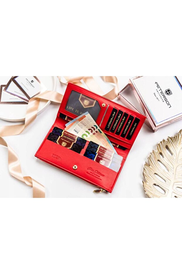 Wallet + pen + keychain set PTN ZDE-05 RED - 3