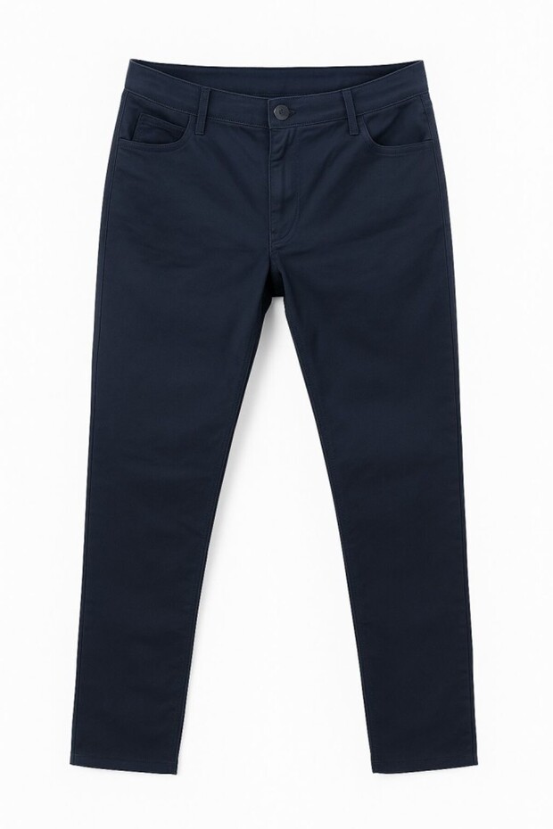 Men's Regular Navy Blue Pants 5 Pocket Navy Blue Trousers