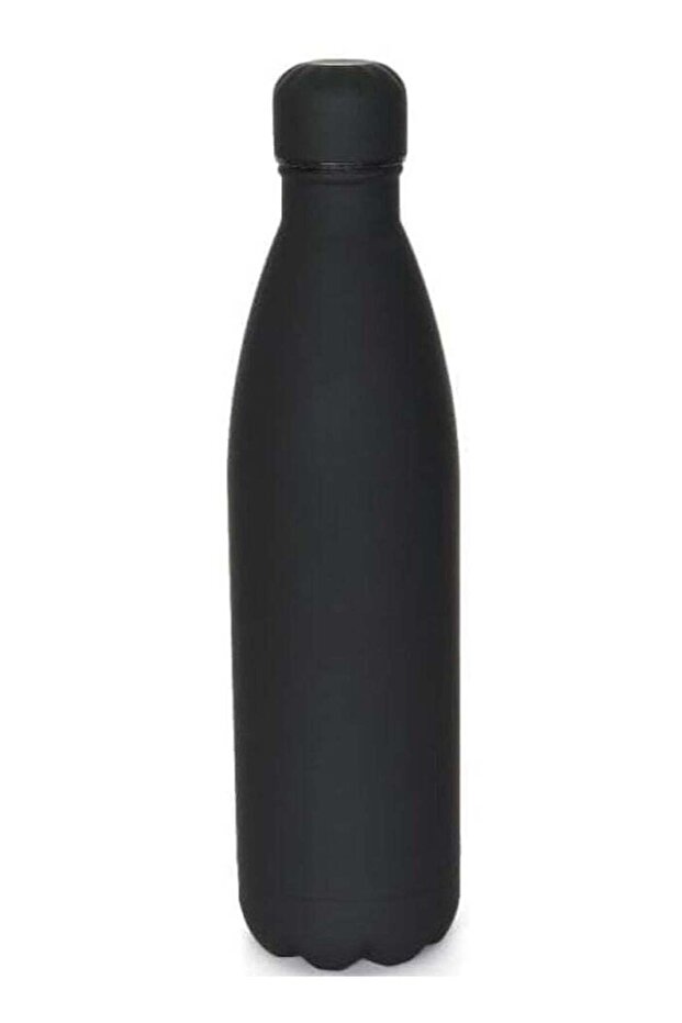 Thermal Insulated Water Bottle - Black rubber