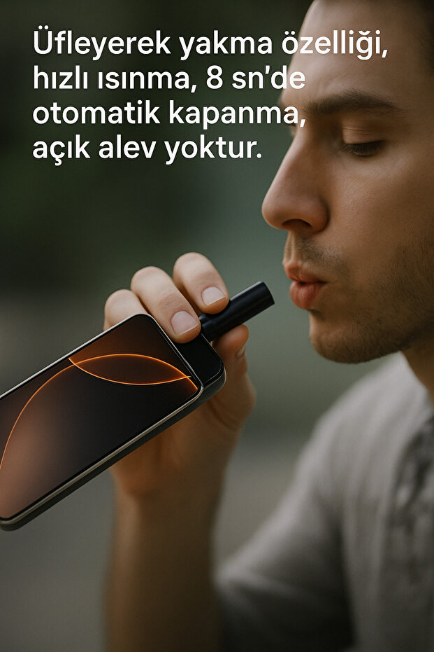 Type-C Çakmak, Araç ve Akıllı Telefon Çakmak, Gümüş - 1