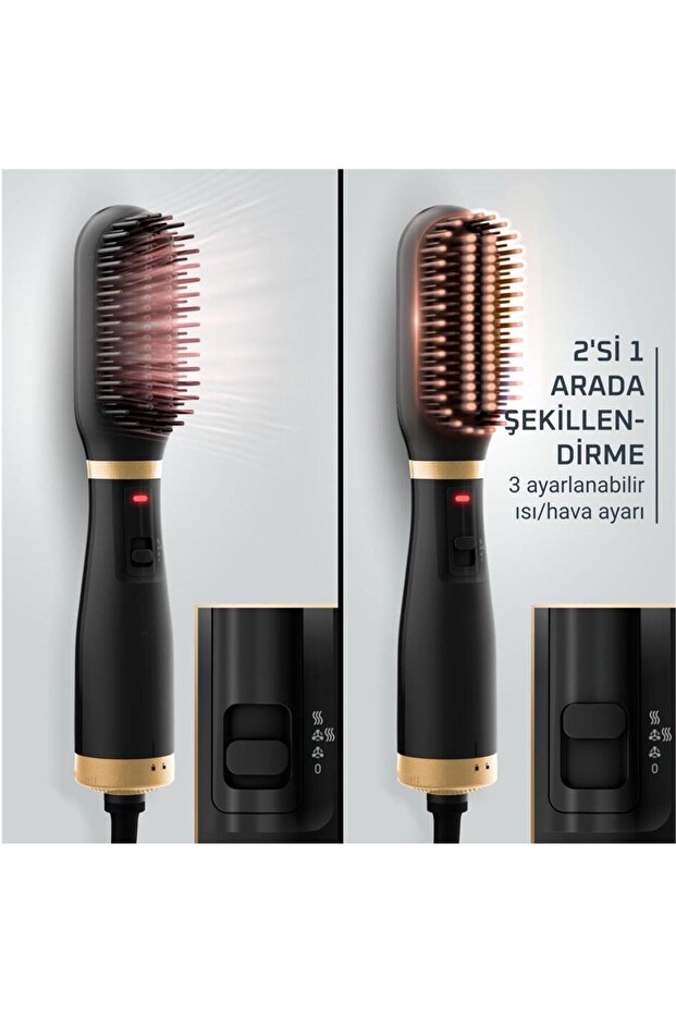 PowerStraight 2 in 1 Kurutma ve Düzleştirme 3 Kadelemeli Islak ve Kuru Saç Düzleştirici - 6