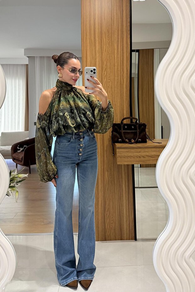 Doen Düğmeli İspanyol Jean - 1