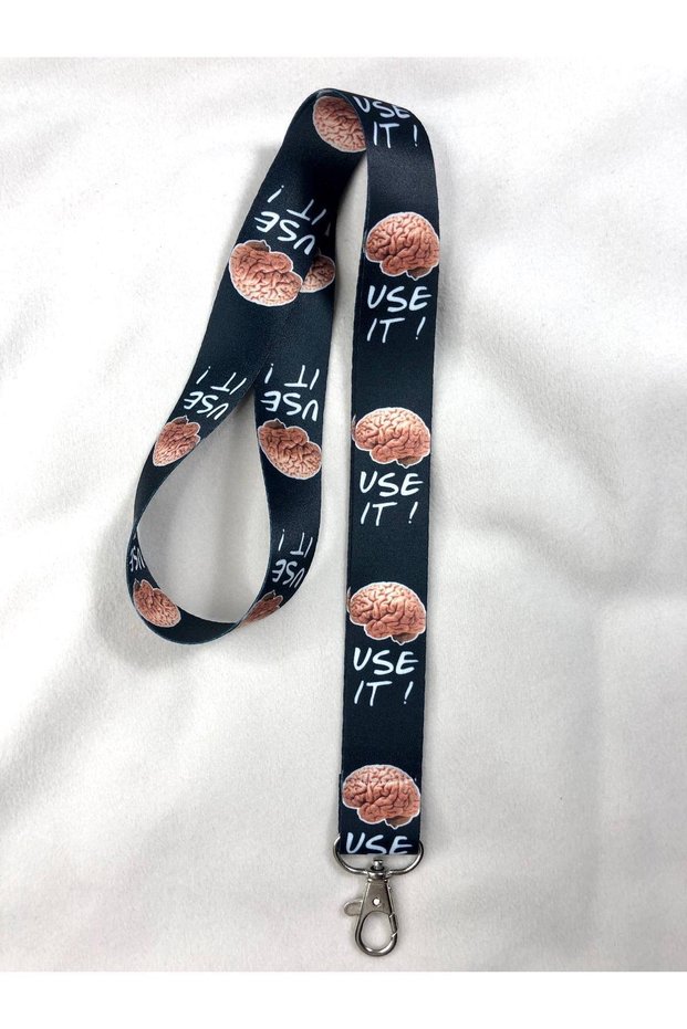 Black Just Use It Neck Strap