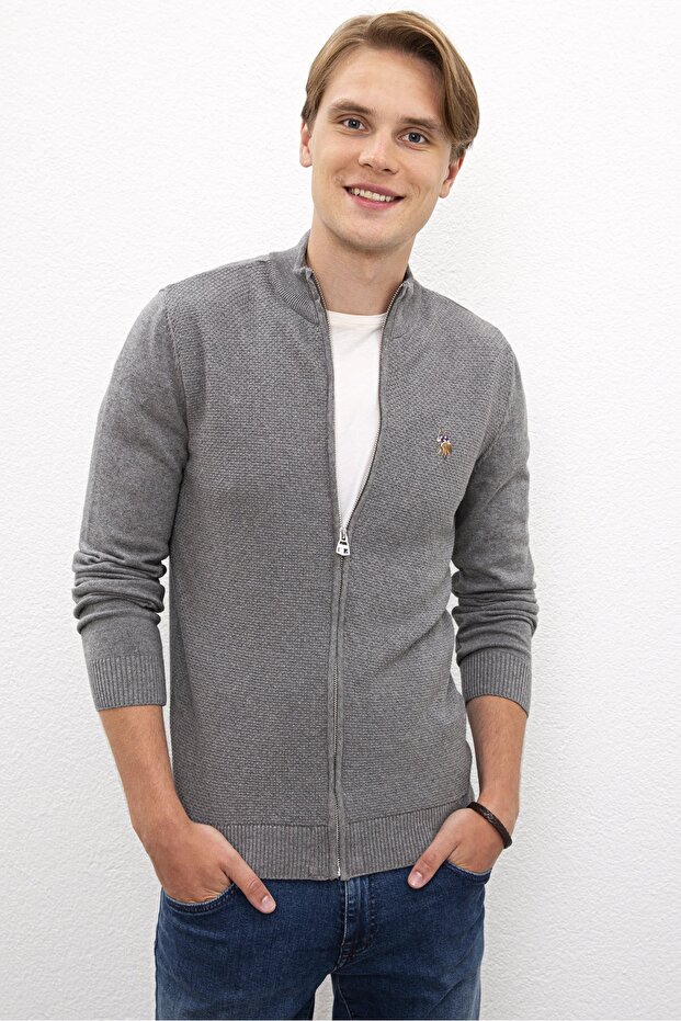 Gray Men's Cardigan