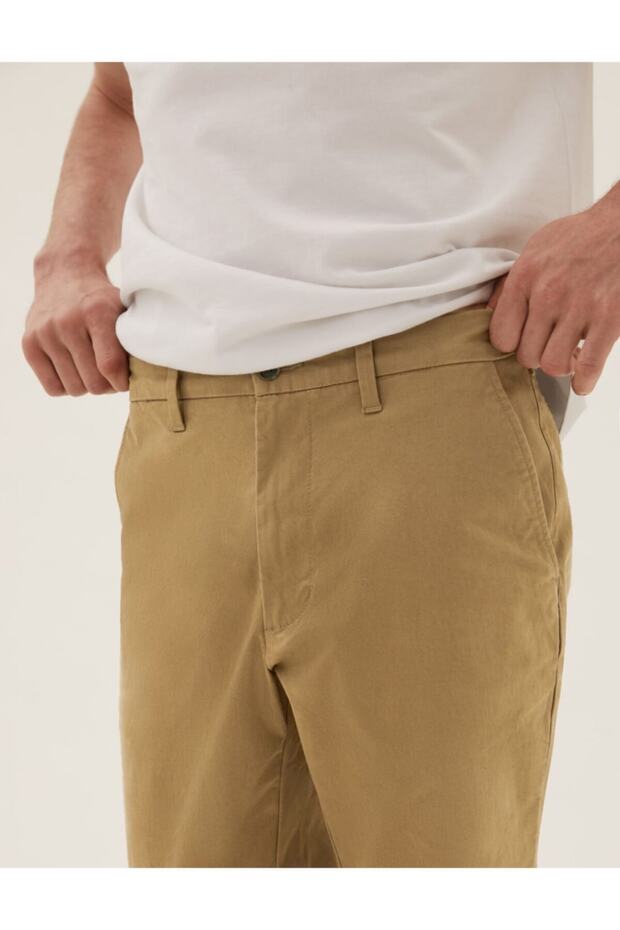 Regular Fit Chino Pantolon - 4