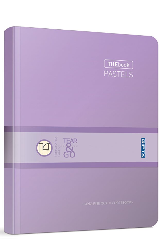The Book Pastel 20X28 400 Sheets 4 Sections Hard Cover Hardcover Notebook (3485) Lined Pastel Purple