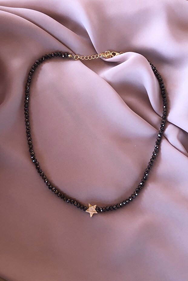 Women's Crystal Bead Star Figure Necklace