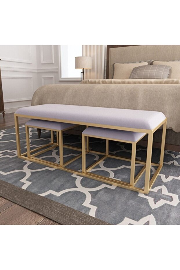 Treas Puf Bench Set - 2