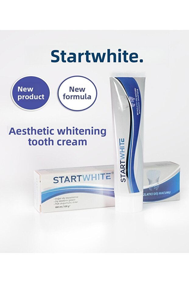 معجون أسنان مبيض كبير الحجم 128 جرام - 2