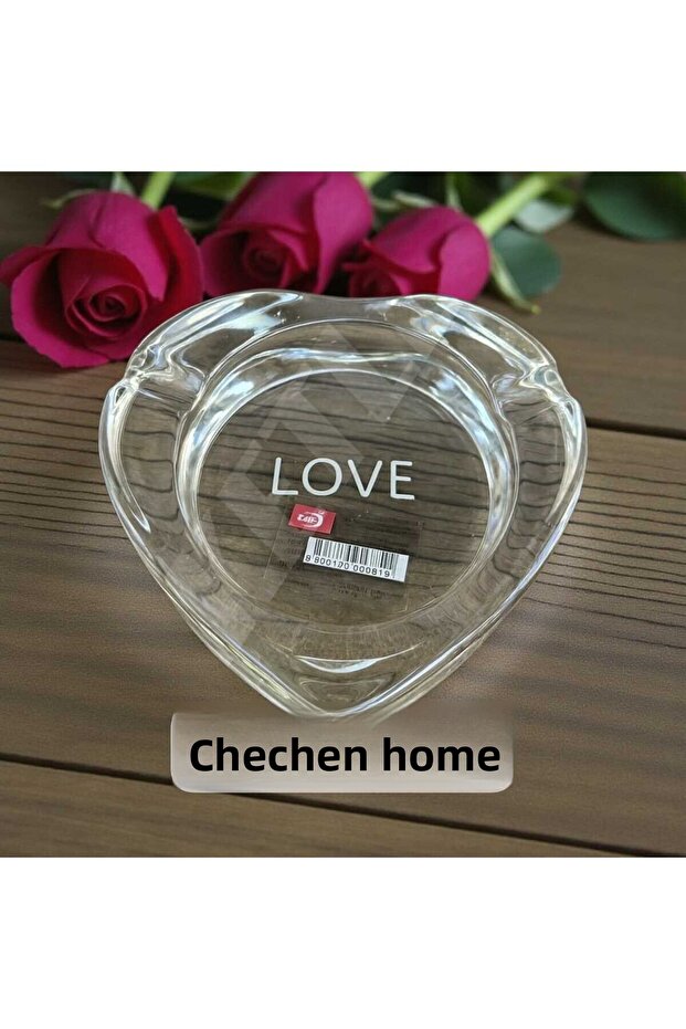 Heart Ashtray Love Luxury Glass Ashtray Ash Tray - 10 cm