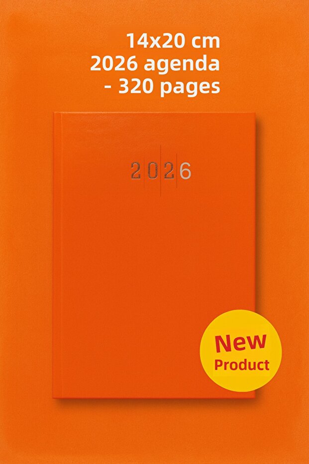 Burgundy Agenda with Cloth Cover 14×20 cm – 320 Pages, Daily Planner, Office & School Use