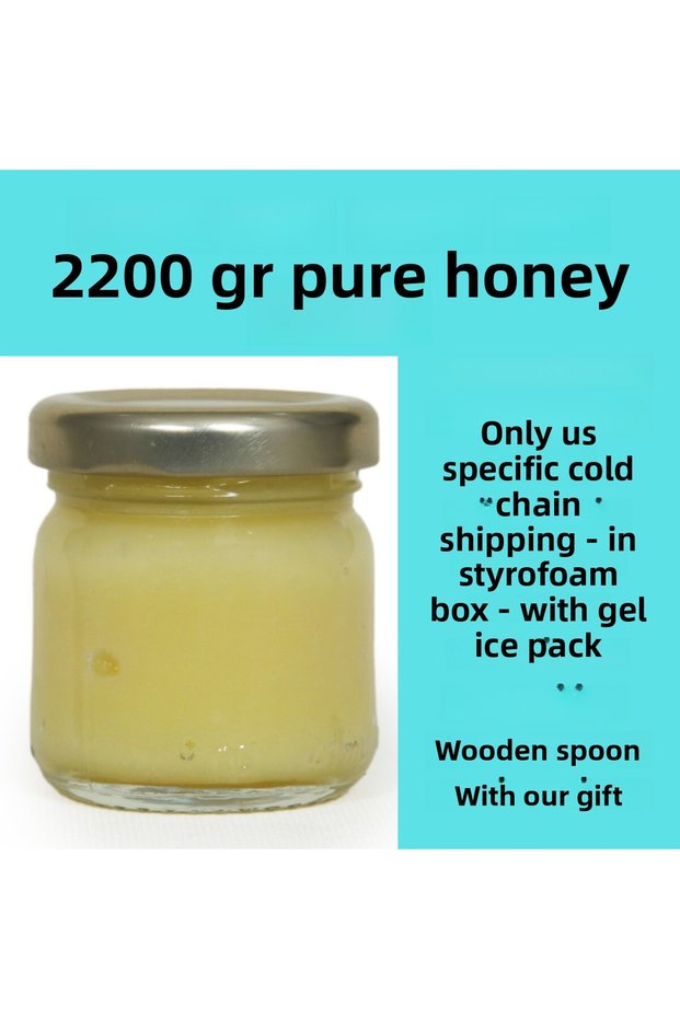 Great Deal (2200Gr) Pure Ari Milk Strafor with Ice Bag in Box Shipping+Wooden Spoon