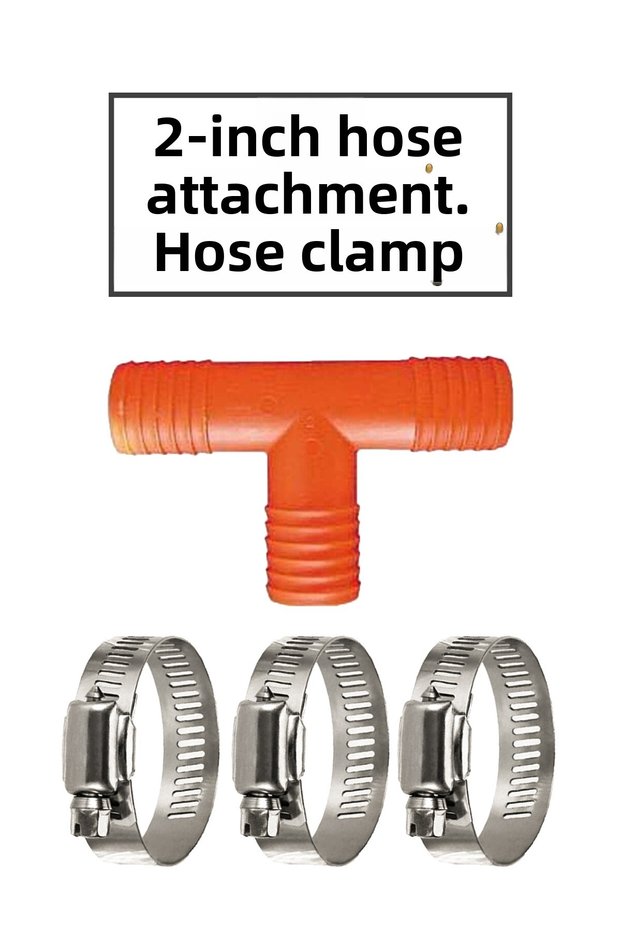 2-Inch t Hose Fitting and 3 Clamps