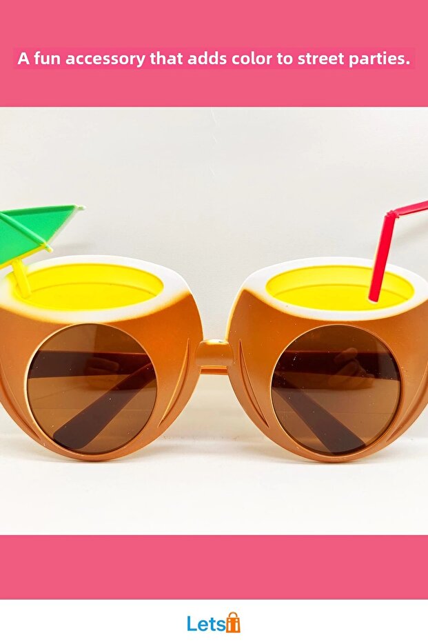 نظارات حفلات الصيف بنمط جوز الهند - 2