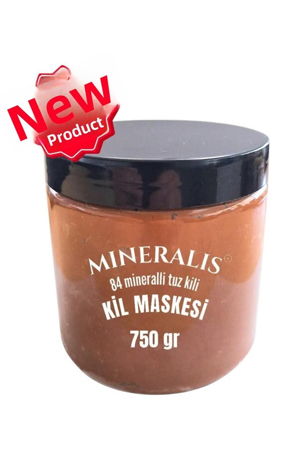 Mineralis Natural Salt Clay Red Clay Mask 750 Gr. Liquid Salt Added Pore Tightening