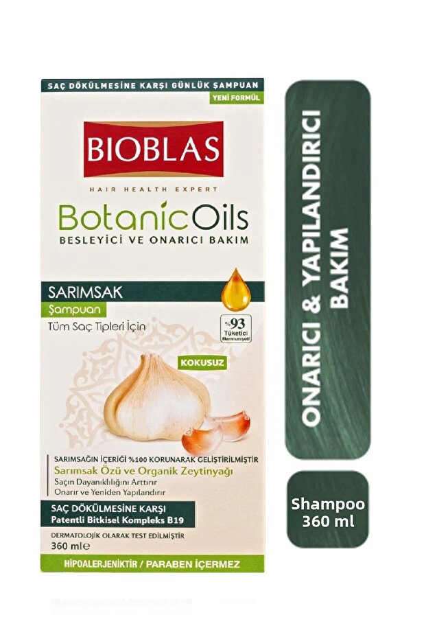 Organic Oil Garlic Extract Shampoo 360 ml