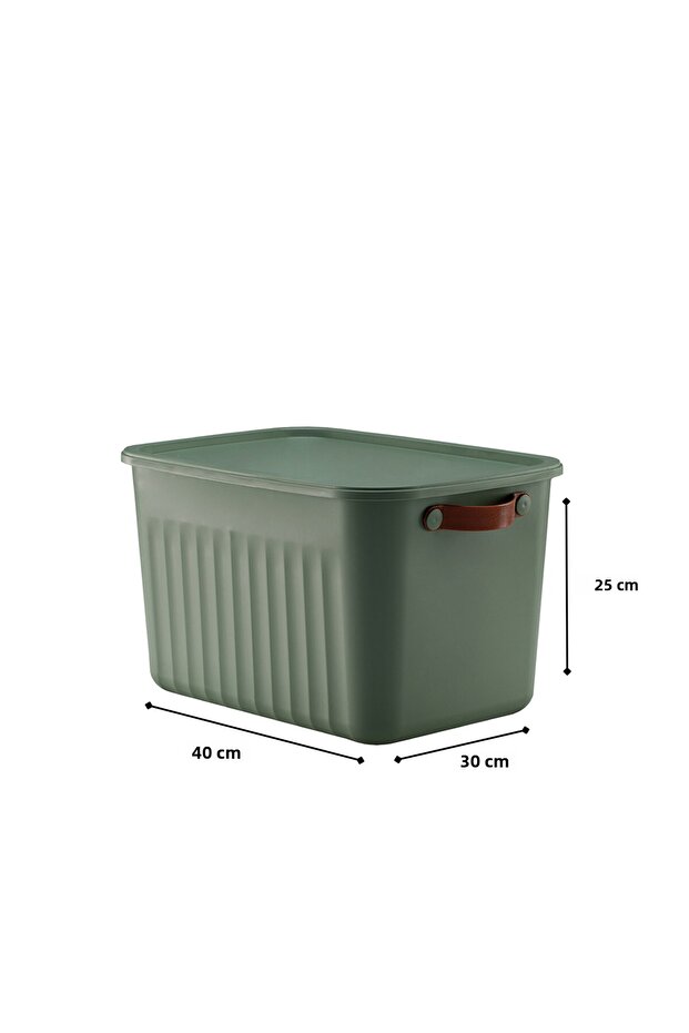 Nordic Style Multi-Purpose Set of 3 Organizer Boxes with Lid 20 Lt - 5