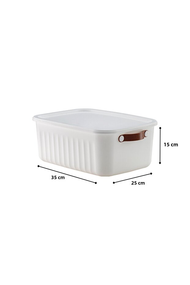 Lumi Multi-Purpose Organizer Box with Lid 10 Lt Nordic - 3