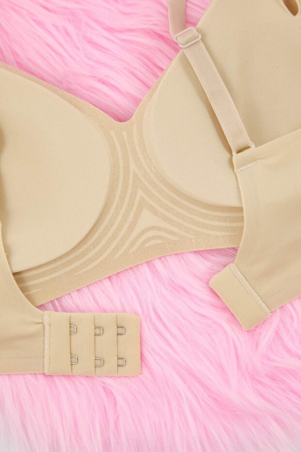 Ten Hayalet Dikişsiz/Lazer Kesim Balensiz Kaplı Micro Bralette Örme Sütyen THMAW26SU00024 - 9