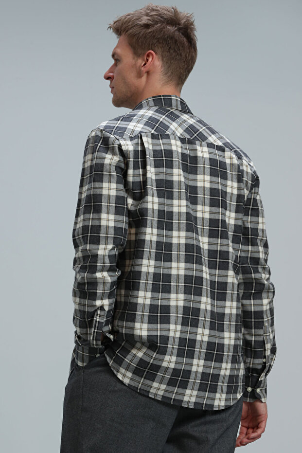 Red Erkek Basic Gömlek Regular Fit Gri - 6