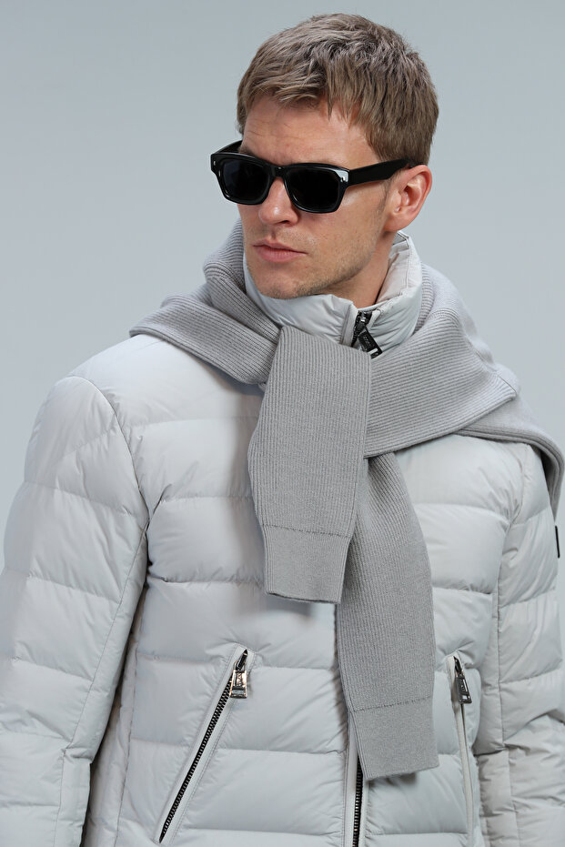 Clow Kaz Tüyü Erkek Mont Taş - 3