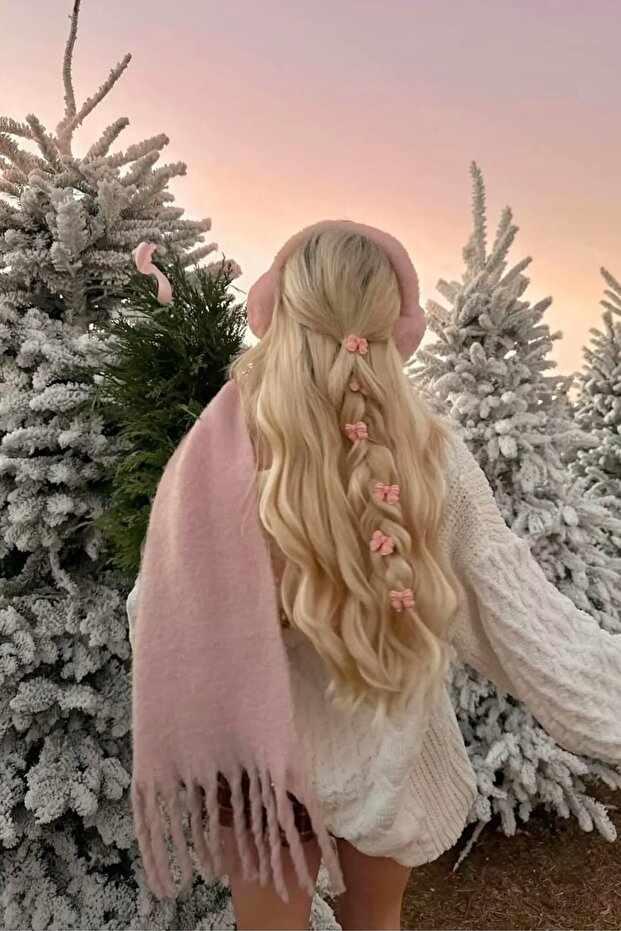 Unisex Puffy Lightweight Scarf Powder