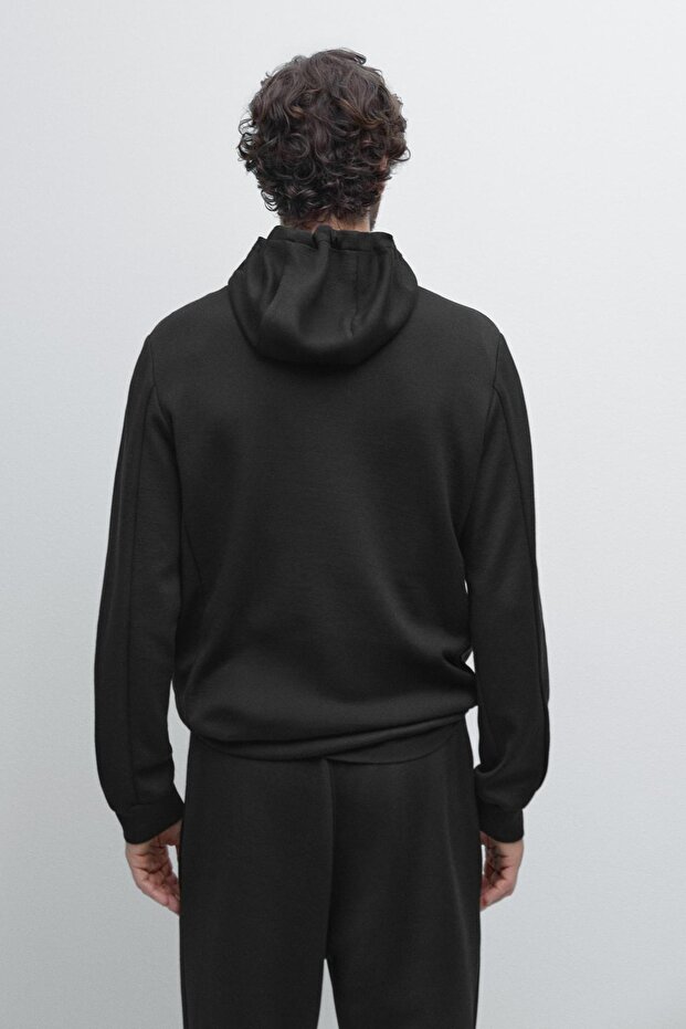 Ayarlanabilir kapüşonlu jogger ceket - 3