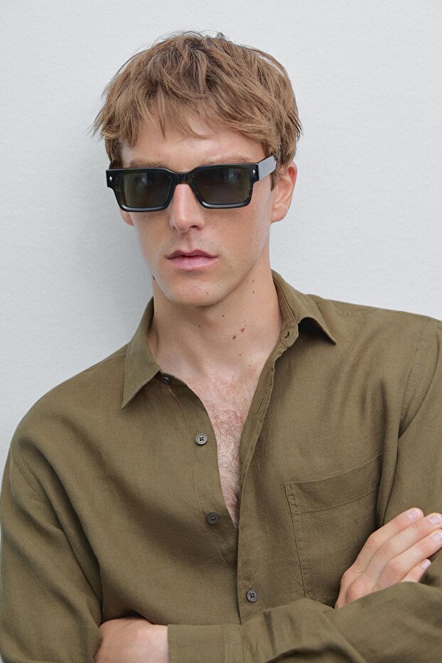 Cep detaylı regular fit gömlek - 4