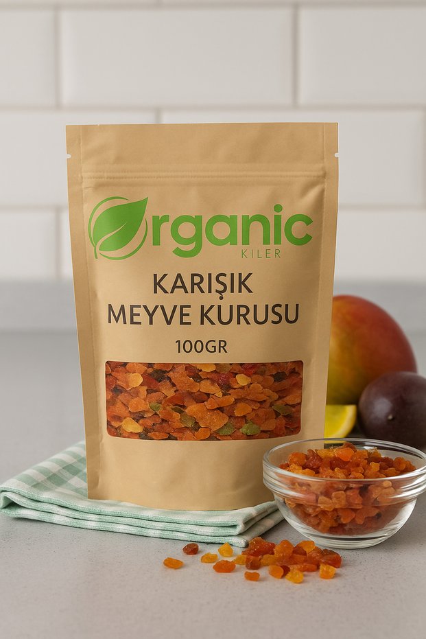 Mixed Dried Fruit 100Gr Can Be Used in Cakes & Pastries, (Pomelo, Yellow Lemon, Papaya, Orange)