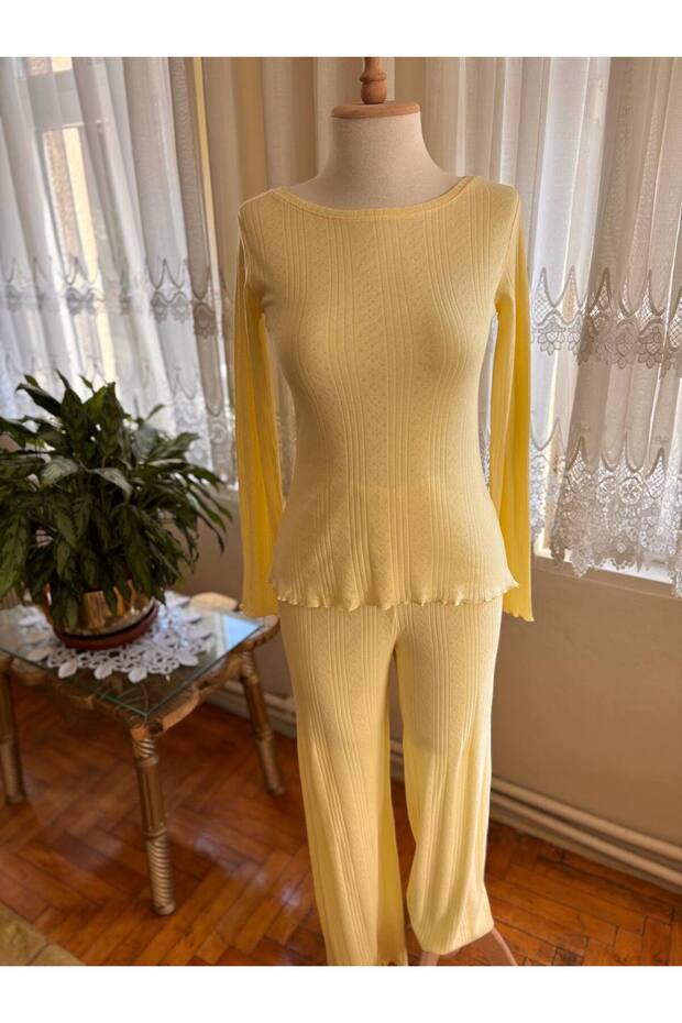 Pure 100% Cotton Long Sleeve Women's Pajama Set
